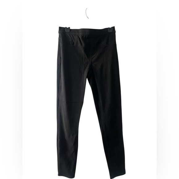 SPANX Jeanish Ankle Leggings  Pull On Skinny Stretch Black Tapered size Medium - Picture 6 of 6